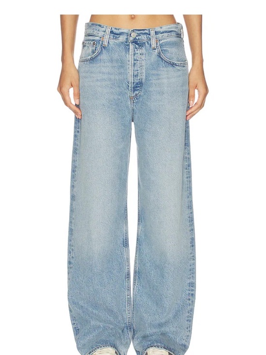 Agolde Denim - Agolde Light Blue Wide Leg Baggy